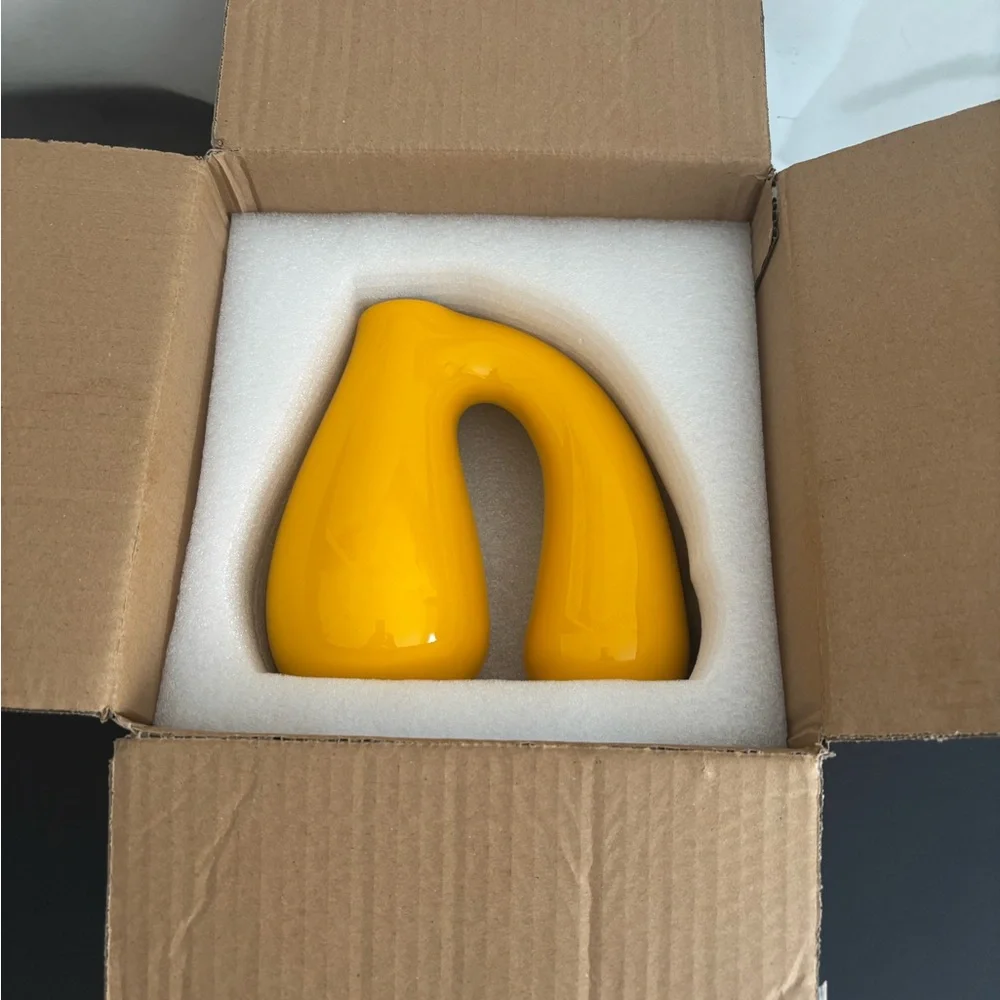 NWT yellow vase